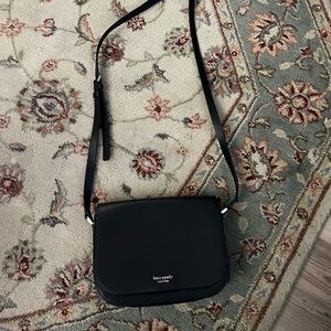 kate spade womens purse black, light pink inside